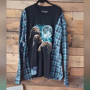 Upcycled Graphic Long Sleeve Shirt